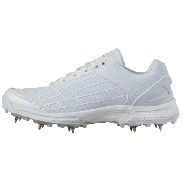 GM Cricket Shoes Spikes Icon White - Adults _3