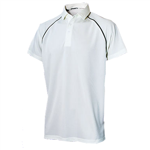 Cricket White Shirt Turbo - Various Trims Adult - 