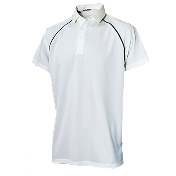 Cricket White Shirt Turbo - Various Trims Adult - _4