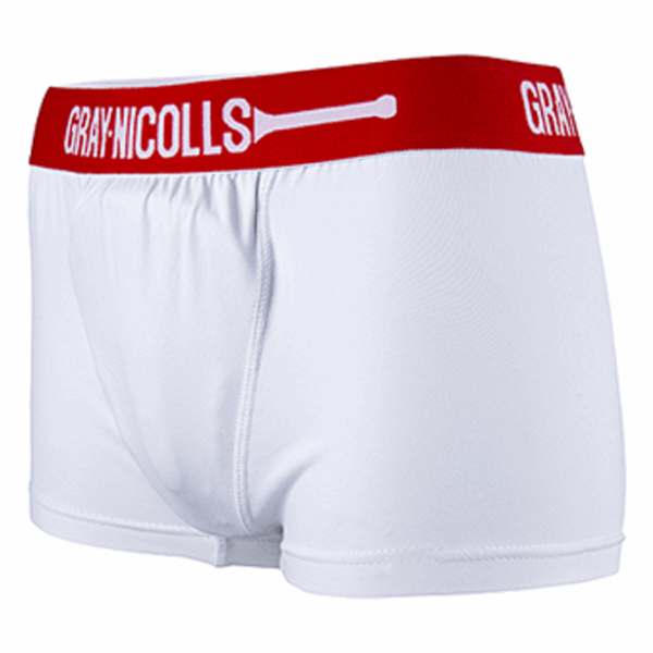 Gray Nicolls Jock Trunks with Abdo Pouch  White _1