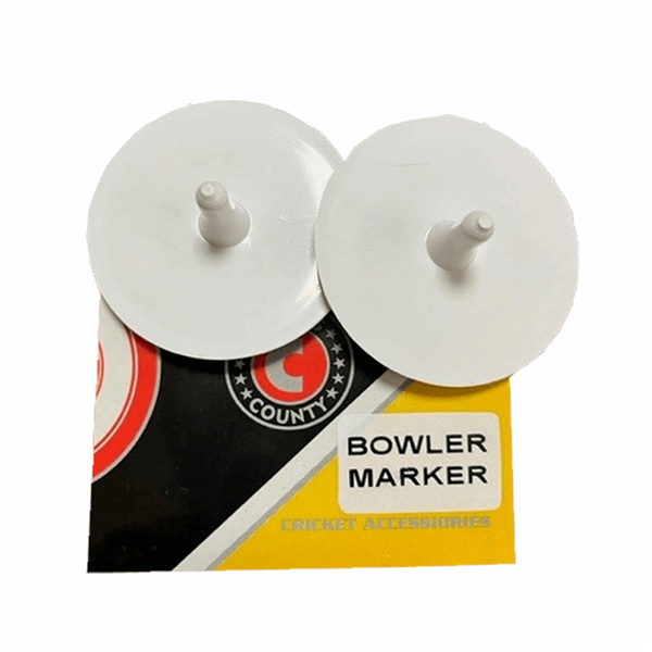 Cricket Bowlers Run Up Markers White Pack of 2 _2