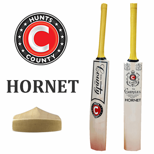 Cricket Bat Caerulex Hornet FREE Anti Scuff Fitted_1