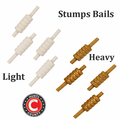 Cricket Stumps Bails Light or Heavy (Pack of 4)