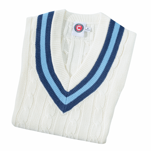 Cricket Slipover Knitted Trimmed Adult - Junior_5
