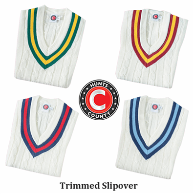 Cricket Slipover Knitted Trimmed Adult - Junior