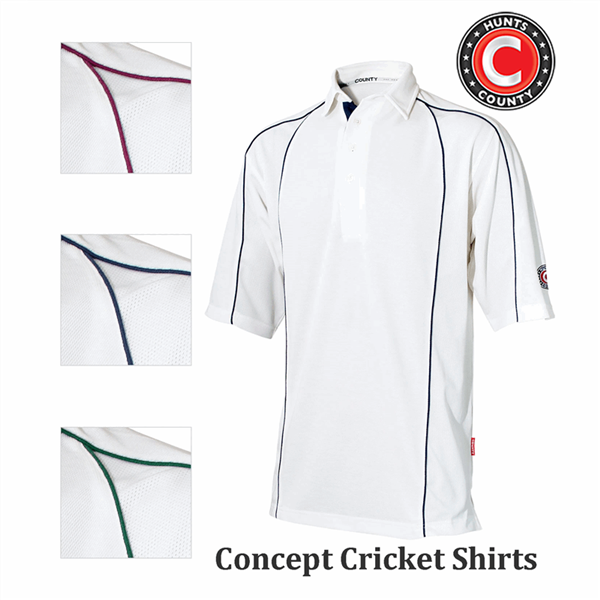 Cricket White Shirts Concept Varied Trims Adult - 