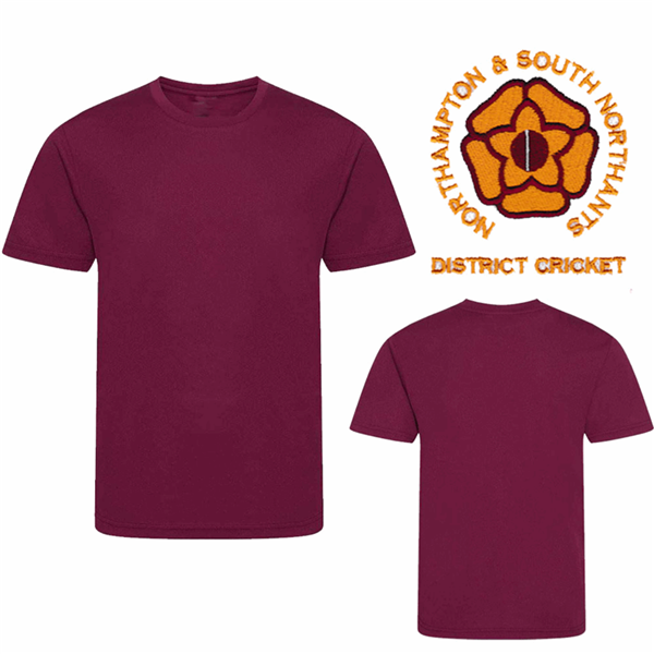 Tee Shirt Maroon Northampton & S. Northants Dist_1