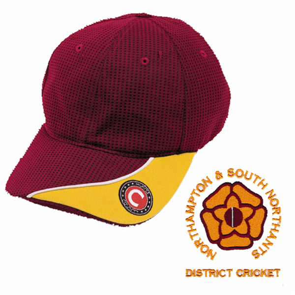 Cricket Cap Maroon/Gold N & S.N DISTRICT_1