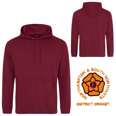 Hoodie Maroon Northampton & S. Northants Dist