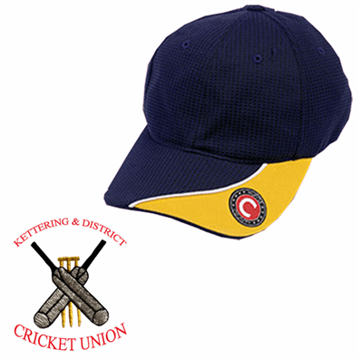 Cricket Cap Navy/Gold Kettering District