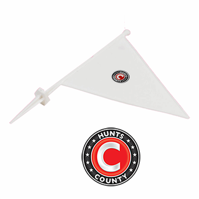 Cricket Boundary Marking Flags White (Pack of 10)