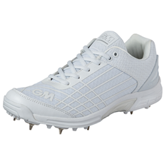 GM Cricket Shoes Spikes Icon White - Adults _1