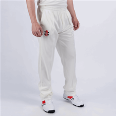Senior White/Green Small Gray Nicolls Matrix Cricket Trousers Trimmed 