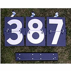 Cricket Telegaraph Number Plates 0 - 9 + Blank_2