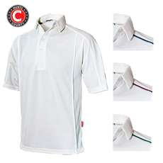 Cricket White Shirt Activ Long and Short Sleeve