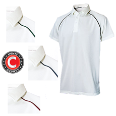 Cricket White Shirt Turbo - Various Trims Adult - 